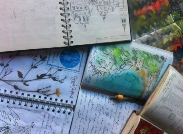 A selection of my sketchbooks - the inspiration for my artwork